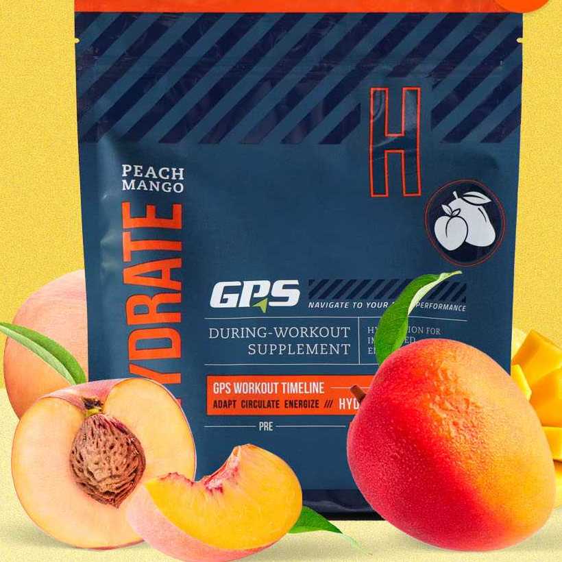 GPS Hydrate Sticks, Peach Mango - 30 Sticks