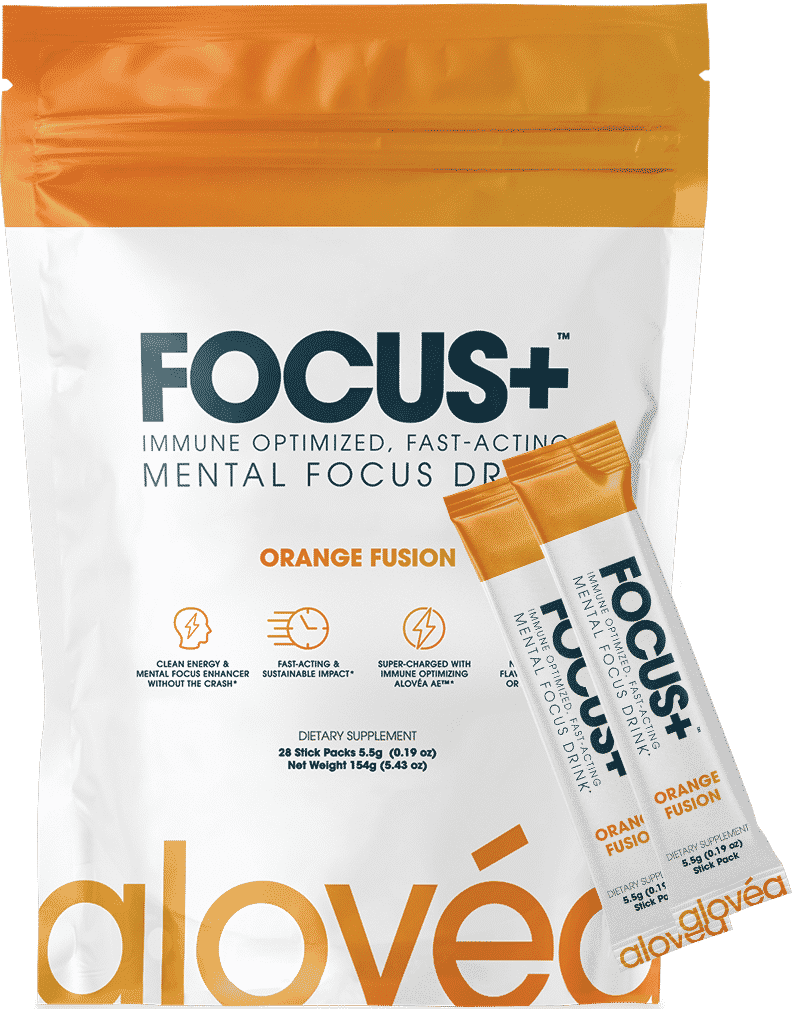 Alovea Focus+ Orange Passion 28 Sticks